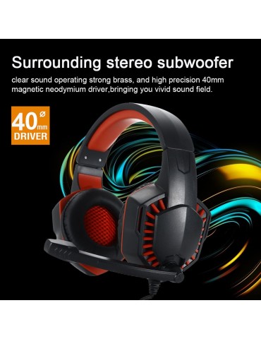 SY-GX20 Wired Headset On Ear Headphones with 3.5mm Audio Jack & with Mic Volume Control Over Ear Noise Cancelling Gamer Headphones Gaming Earphone for Cellphones Laptop Computer Games Tablet